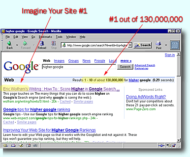 Click to see excellent results in google